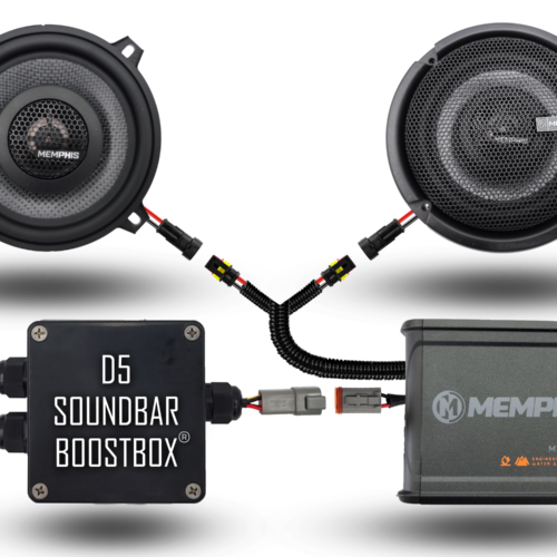 D5 150W Plug N Play 2 Speaker System + Soundbar BoostBox™ (150.2)