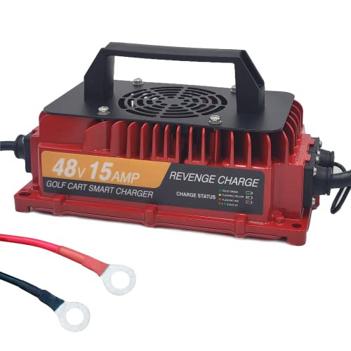 Revenge Golf Cart Parts & Accessories 15AMP Onboard Smart Battery Charger For 48Volt Golf Carts