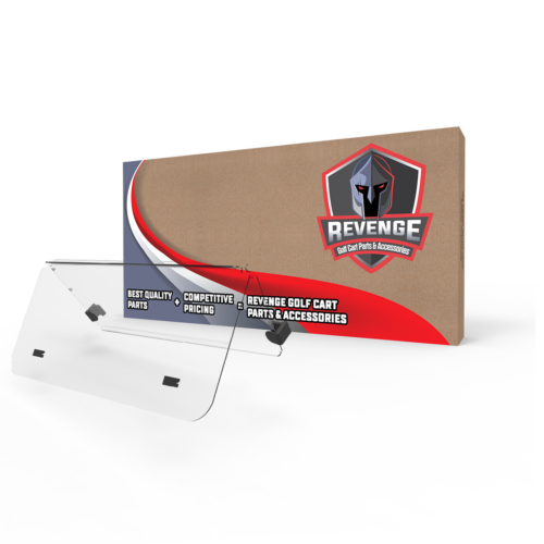 Club Car DS 00.5-Up Clear Folding Windshield - 2000.5-Up