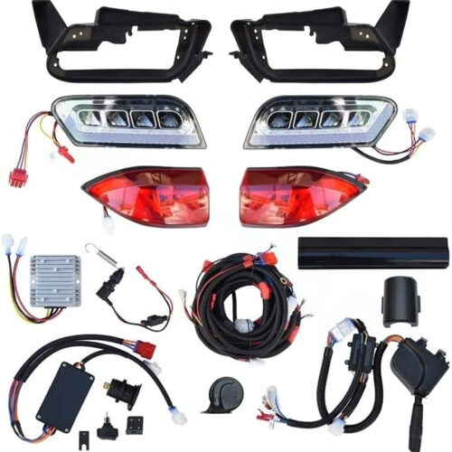 Deluxe LED Light Kit For Club Car Tempo Golf Carts With Complete LED Lighting And Signaling For Safe And Stylish Driving