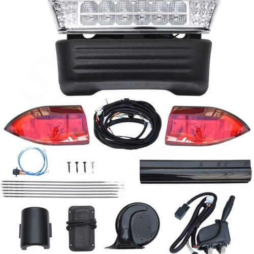 Ultimate Deluxe Light Kit For Electric Club Car Precedent Golf Carts With Complete LED Lighting And Signaling For Safe And Stylish Driving