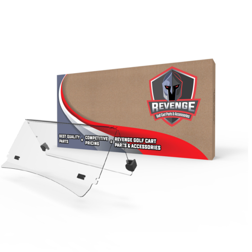 EZ-GO TXT Clear Folding Windshield - 2014 And Up