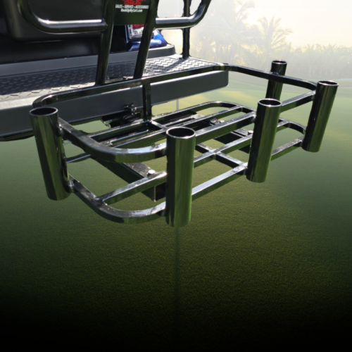 Revenge Premium Heavy Duty Hitch Mount Cooler And Rod Holder Rack (Fits Any 2" Receiver)