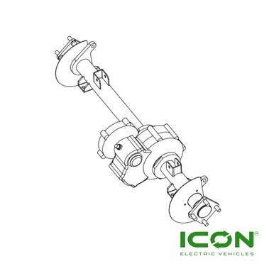 16:1 Disc Brake Transaxle For C-SERIES And ICON HD Equiped With 5KW Motor And Four Wheel Lifted Disc Brake, B627.H8G-COM Model Golf Carts