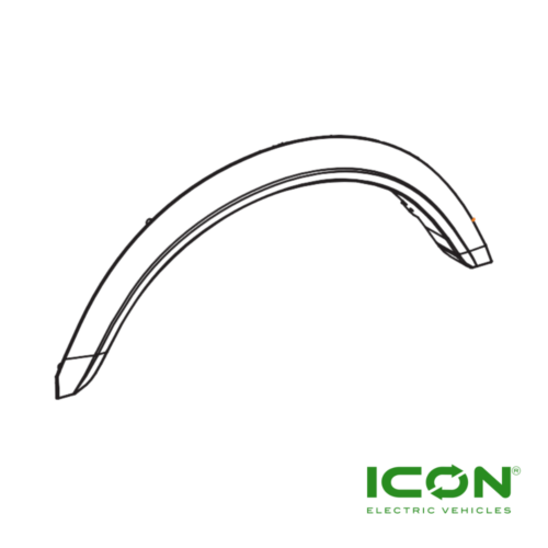 Driver Side (Left) Front Wheel Trim For ECO PARTS And C-SERIES B627.H8G Model Golf Carts