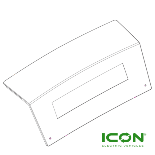 Rear Body Cover Board (B) For ICON Golf Cart