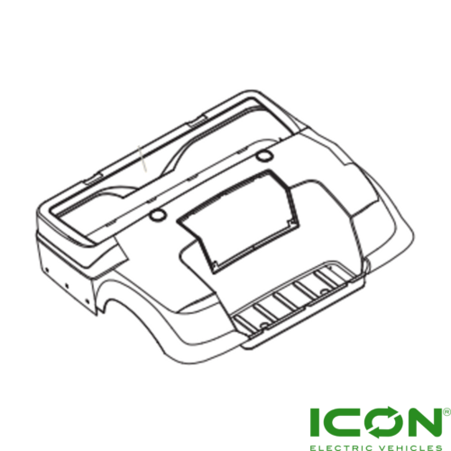 ICON Golf Cart Rear Cowl - Choose Your Color