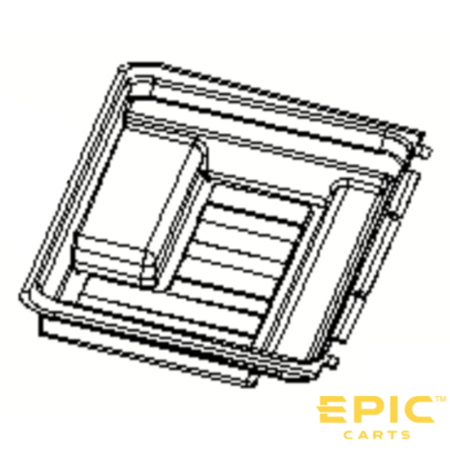 Rear Seat Storage Box For EPIC E40FX Golf Carts