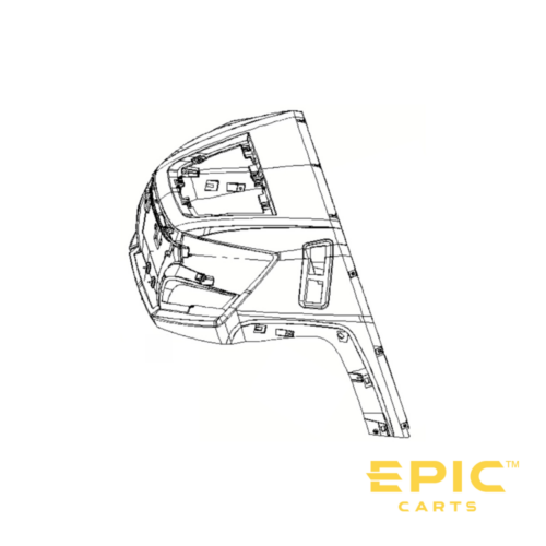 Front Cowl For EPIC E40FX Golf Carts