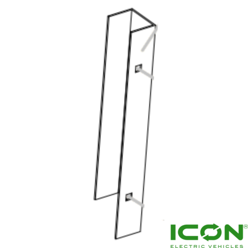 Passenger Side (Right) Tailgate Side Sill Bend For ECO By ICON, ICON Commercial, ICON-HD, And ICON EV Golf Carts
