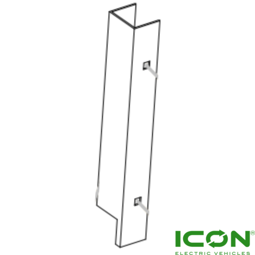 Driver Side (Left) Tailgate Side Sill Bend For ECO By ICON, ICON Commercial, And ICON EV Golf Carts