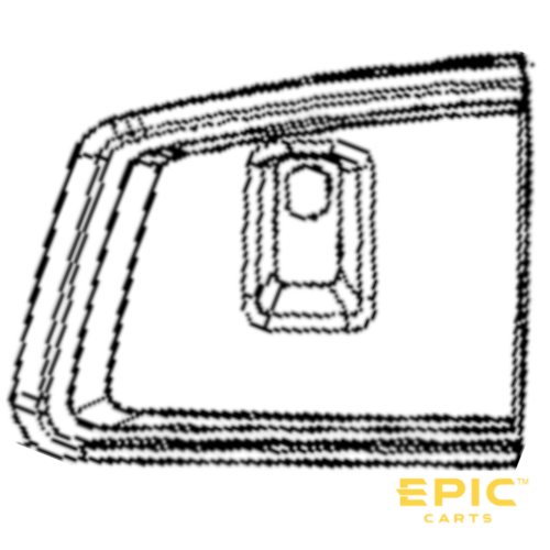 Driver Side (Left) Glove Box Cover For EPIC E40FX Golf Cart