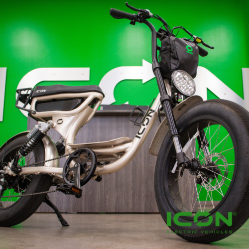 ICON EV Electric Bicycle Champagne