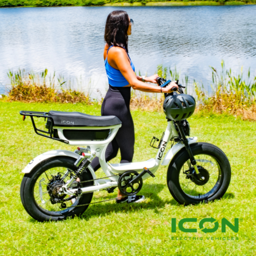 ICON EV Electric Bicycle White
