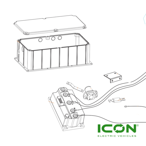 Golf Cart ICON Electronic Control Assembly (450A Without Wiring Harness)-BICON Commercial, ICON-HD, And ICON EV Golf Carts