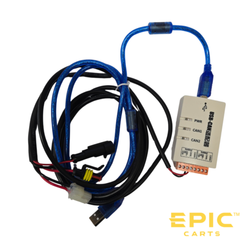 Laptop Programming CAN Bus Cable With USB-CAN Adapter For EPIC E20, E60, E40, E40L, E40FL, E60L Golf Carts
