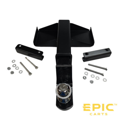 Trailer Hitch Tow Kit For EPIC E20, E40F, E40FL Golf Carts (Without Step Plates Installed)