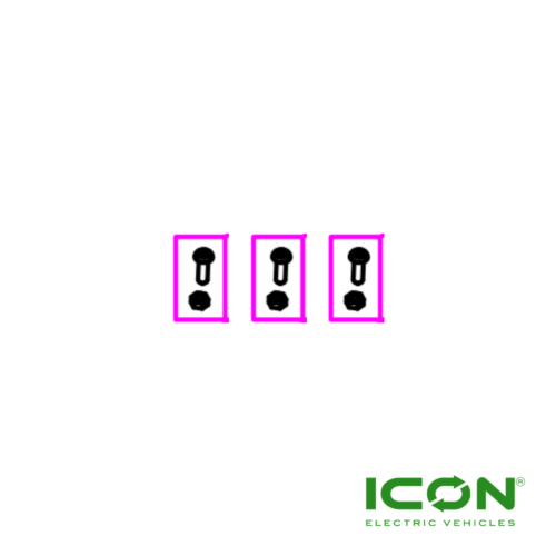 Stainless Steel Big Head Phillips Screw M6x20ECO By ICON, ICON Commercial, ICON Gas, And ICON EV Golf Carts