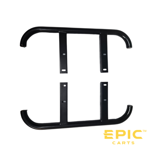 Heavy Duty Steel Side Step Nerf Bars For E40, E40L Epic Golf Cart (Does Not Fit ICON)