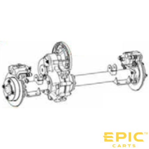 14:1 Rear Axle Assembly For EPIC E40L, E40FL, E60L Golf Carts