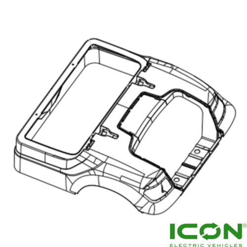 Rear Cowl For ICON Gas And ECO By ICON Golf Carts (Choose Your Color)