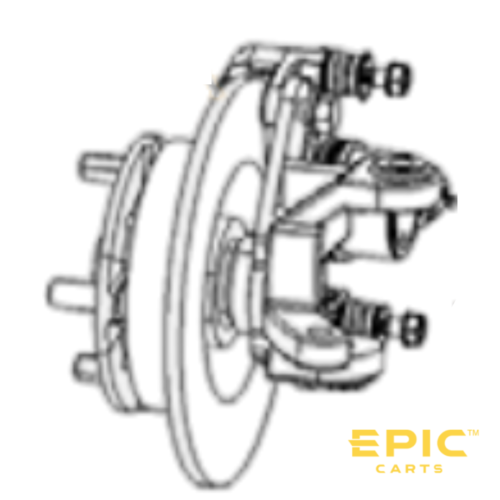 Passenger Side (Right) Spindle Assembly For EPIC Golf Carts