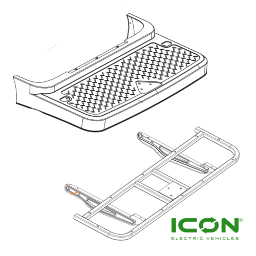 Full Caddie Paddle Assembly For ICON Golf Carts