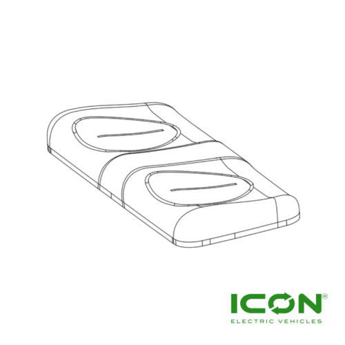 Front Seat Bottom Cushion For ICON Gas, ICON Commercial, And ECO By ICON Golf Carts
