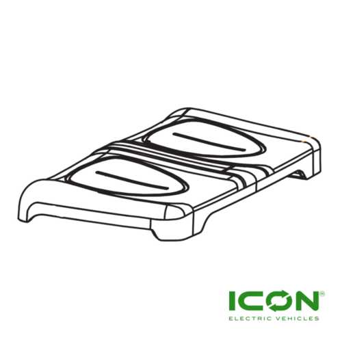 Forward Facing Seat Cushion Bottom For ICON I20, I40, I40L, I60, I60L, I80 Golf Carts (Choose Your Color)