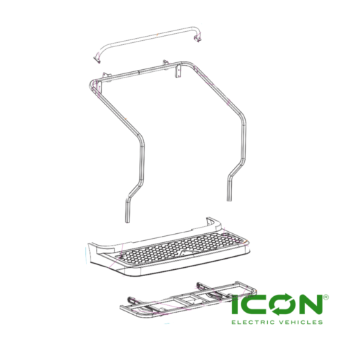 Caddie Padel Kit For ICON Golf Carts