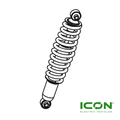 Rear Shock Assembly For ECO By ICON, ICON Commercial, ICON-HD, And ICON Gas Golf Carts