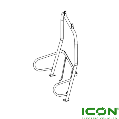 Top Roof Rear Support For ICON I20U Golf Carts