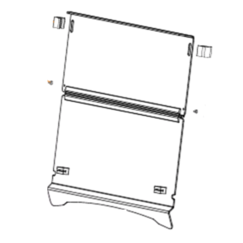 Clear 2 Piece Foldable Windshield For PURE EV Golf Carts