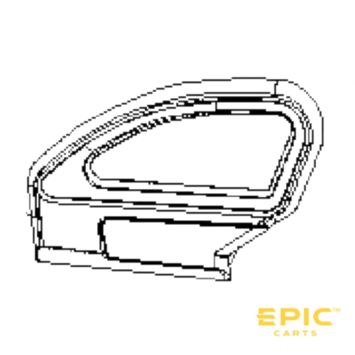Driver Side (Left) Rear Seat Armrest For EPIC E40FX Golf Carts