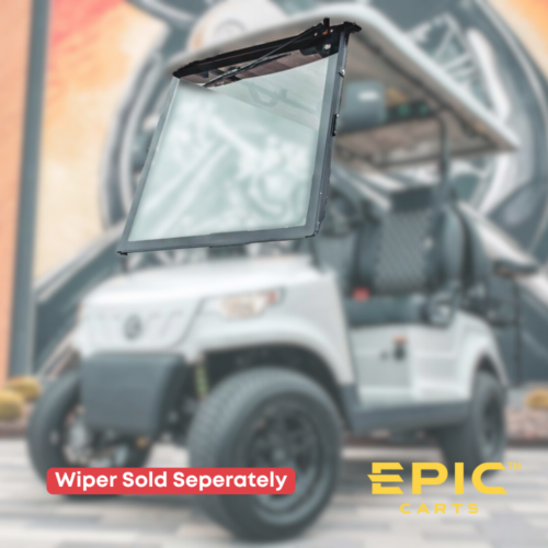 DOT Glass One-Piece Windshield For EPIC E40, E40F, E60 Non-Lifted Golf Carts