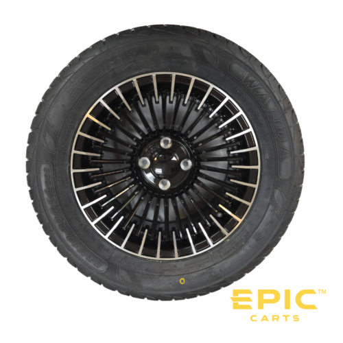 14-Inch Aluminum Rim On Wanda T5 Street Tire 23 X 10.5-R14 With Inflating Valve For EPIC E40FX Golf Carts